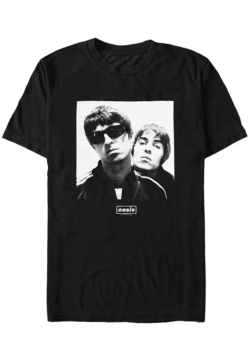 Oasis - Noel & Liam Square Photo - T-Shirt