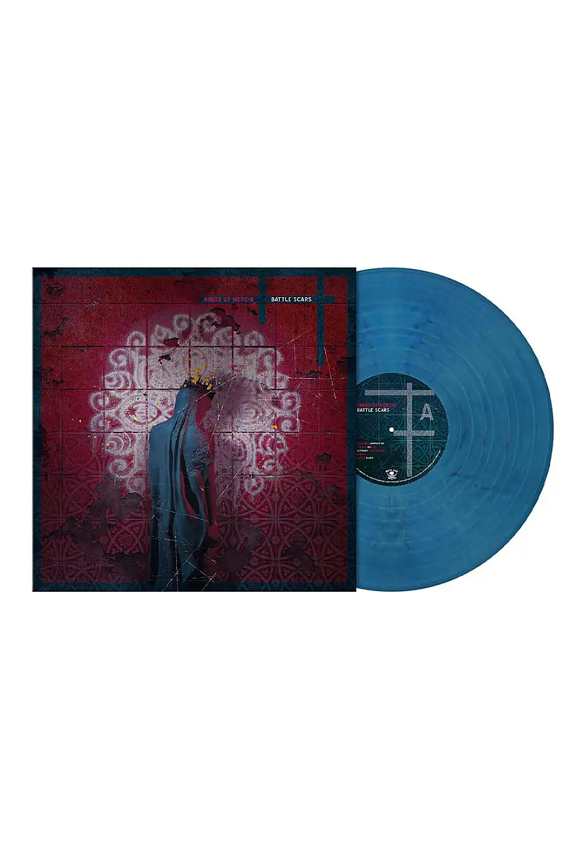 Kings Of Mercia - Battle Scars Clear Blue/Red - Marbled Vinyl