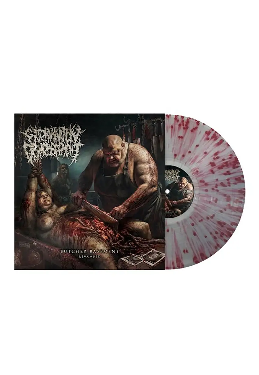 Extermination Dismemberment - Butcher Basement (Revamped) Ltd. Blood - Splattered Vinyl
