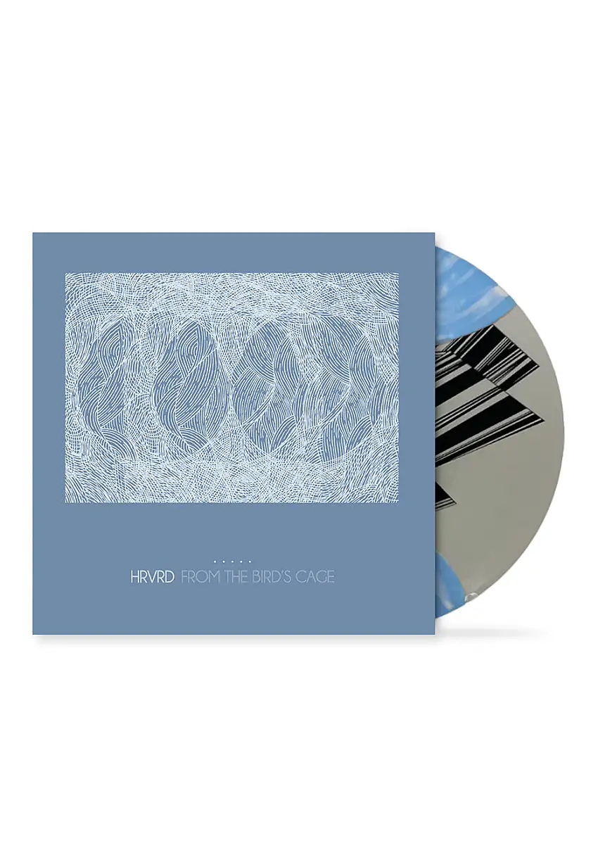 HRVRD - From The Bird's Cage Ltd. Frosted Clear & Baby Blue Moon Phase w/ White - Splattered 2 Vinyl