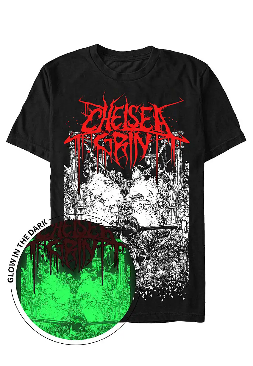 Chelsea Grin - Skeleton Inferno Glow In The Dark - T-Shirt
