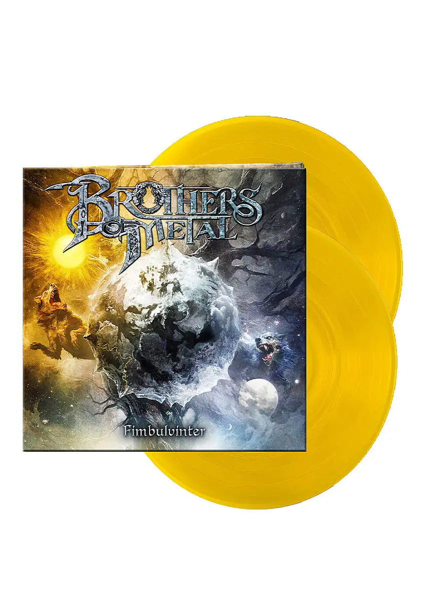 Brothers Of Metal - Fimbulvinter Ltd. Sunyellow Transparent - Colored 2 Vinyl