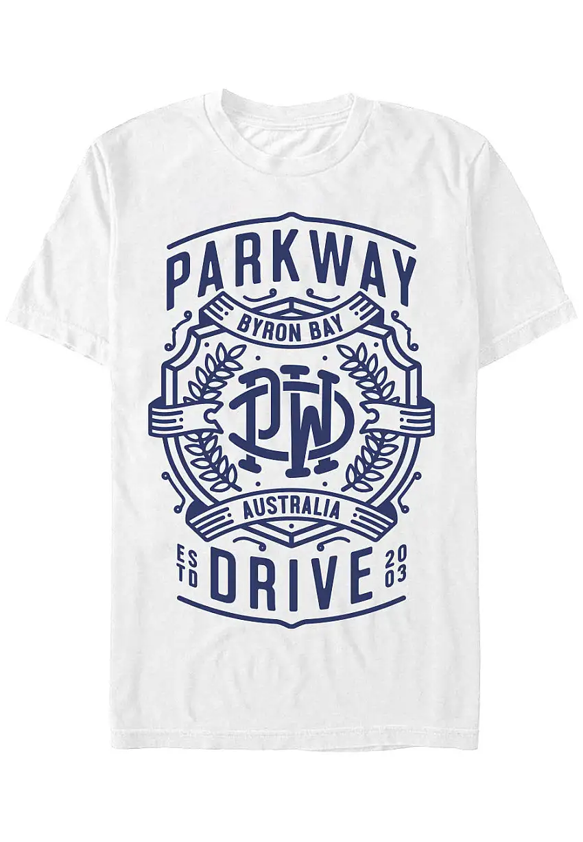 Parkway Drive - Byron Crest White - T-Shirt