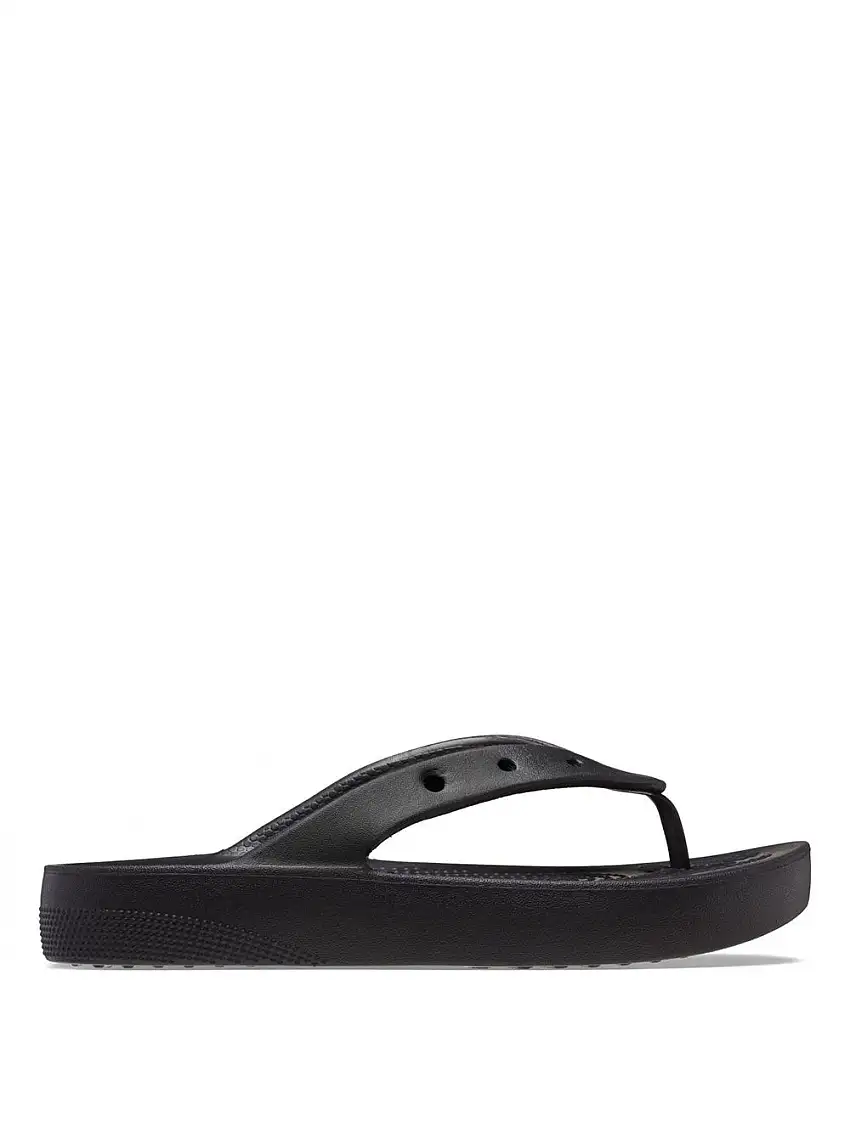 Infradito Crocs Classic Platform Flip da Donna - Nero