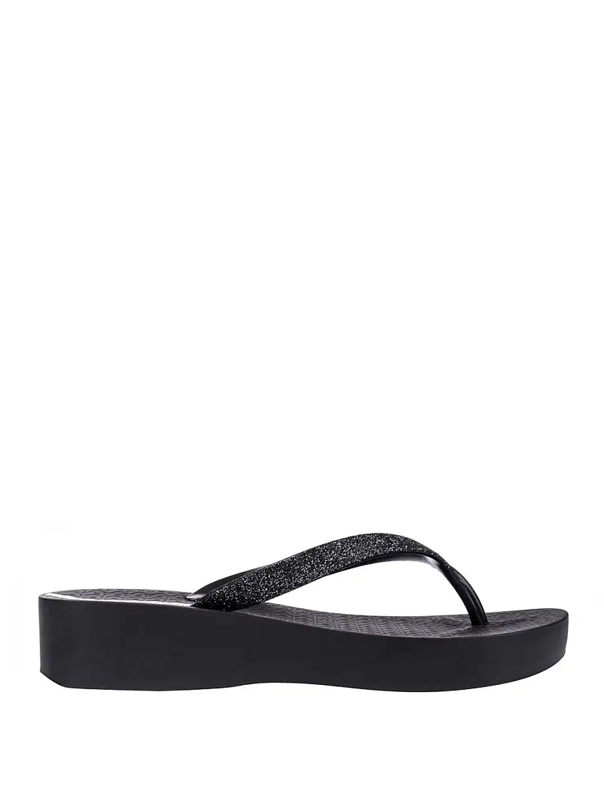 Infradito Ipanema Mesh Chic Plat da Donna - Nero