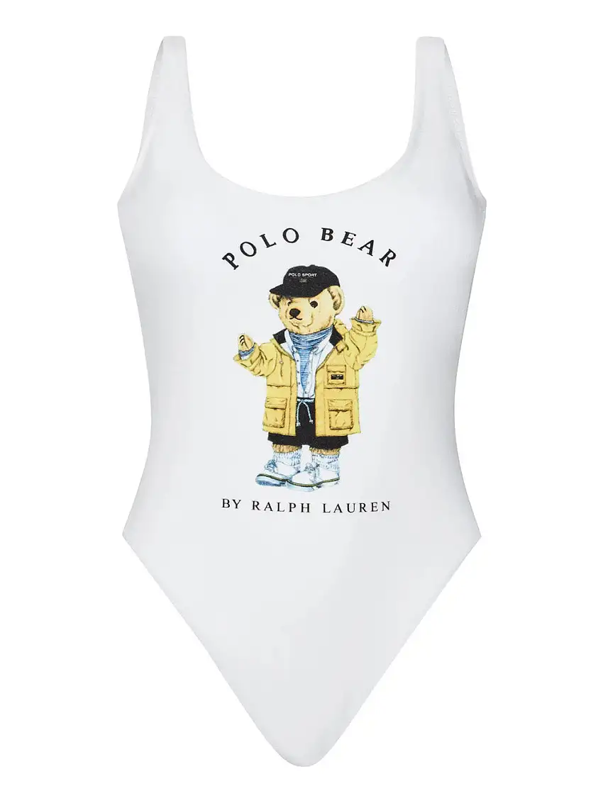 Costume Intero Ralph Lauren Scoop da Donna - Bianco