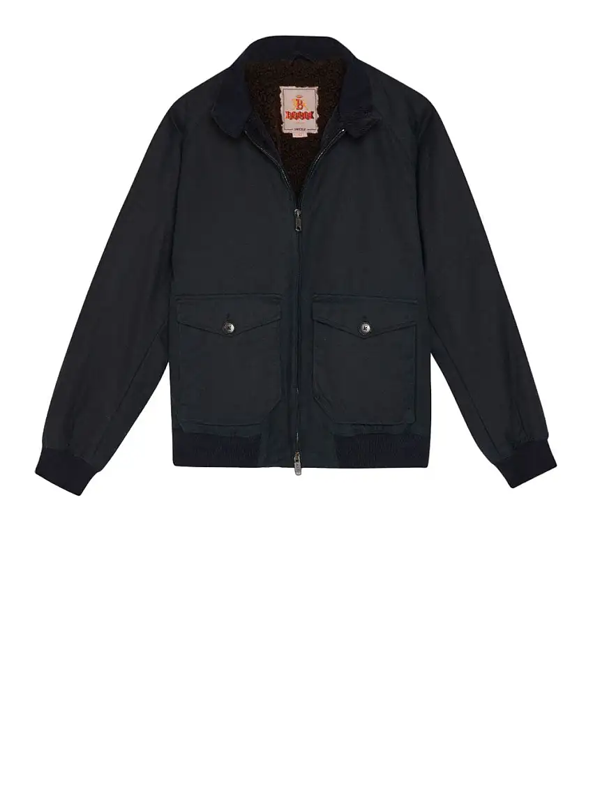 Giubbino Baracuta Waxed da Uomo - Blu