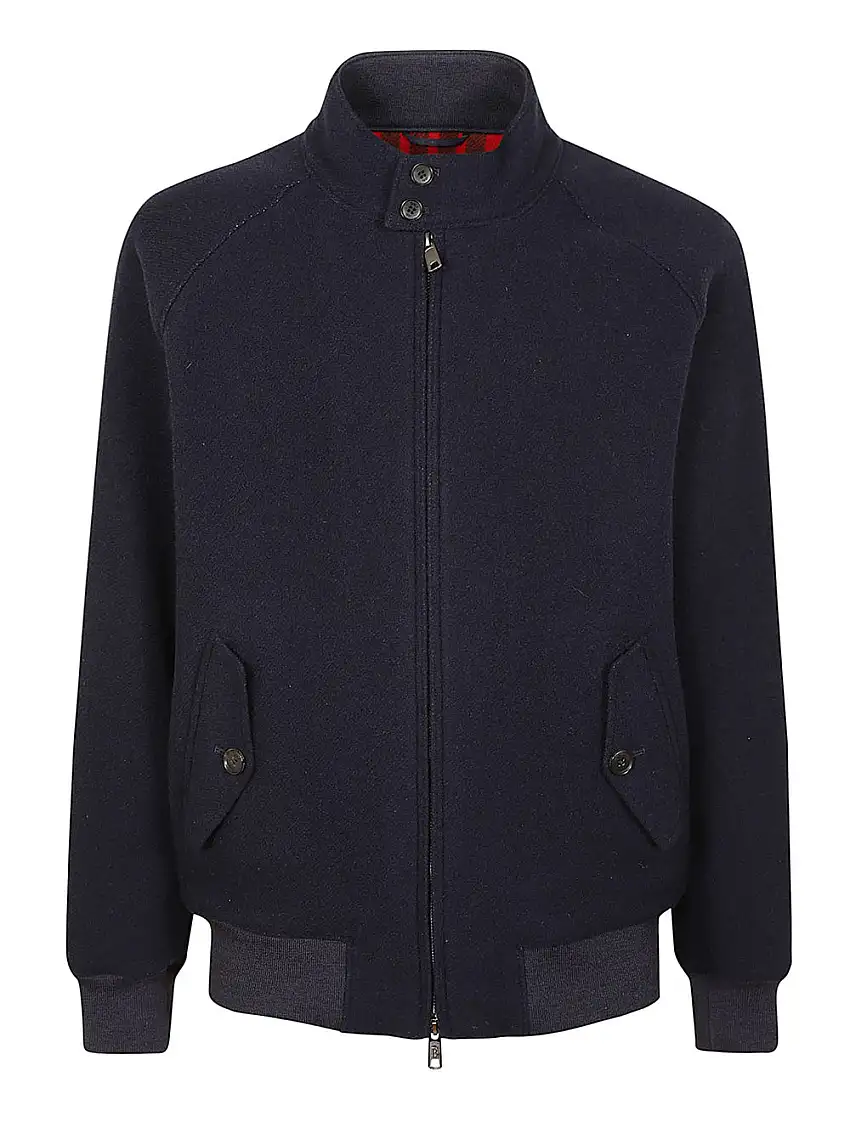 Giubbino Baracuta Double Wool da Uomo - Blu