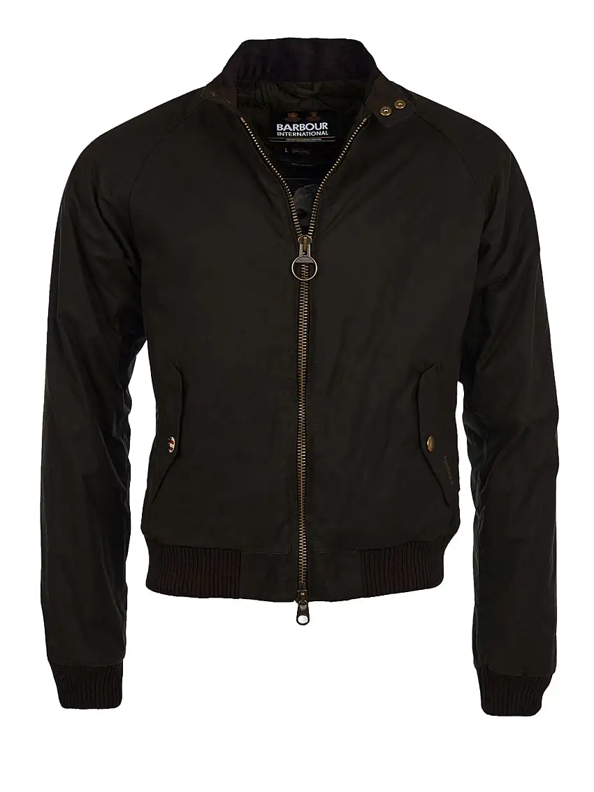 Giubbino Barbour Merchant Wax da Uomo - Verde