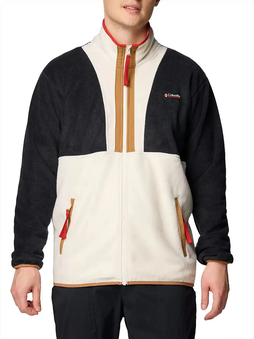 Felpa Zip Columbia Backbowl da Uomo - Avorio