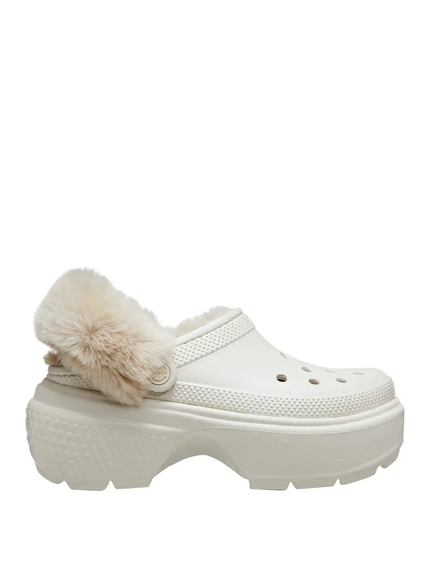Sandalo Crocs Stomp Lined Clog Unisex - Bianco
