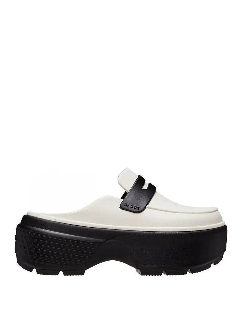 Mocassini Crocs Stomp Unisex - Bianco
