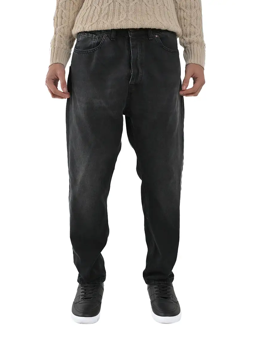 Jeans Carrot Displaj Blues da Uomo - Nero