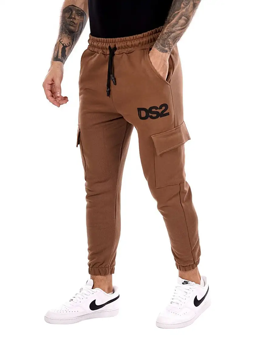 Pantalone Tuta Drop Season 2 Cargo da Uomo - Marrone