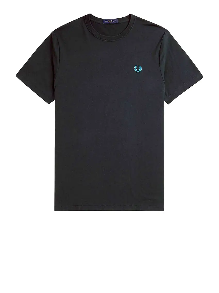 T-shirt Fred Perry Crew Neck da Uomo - Verde