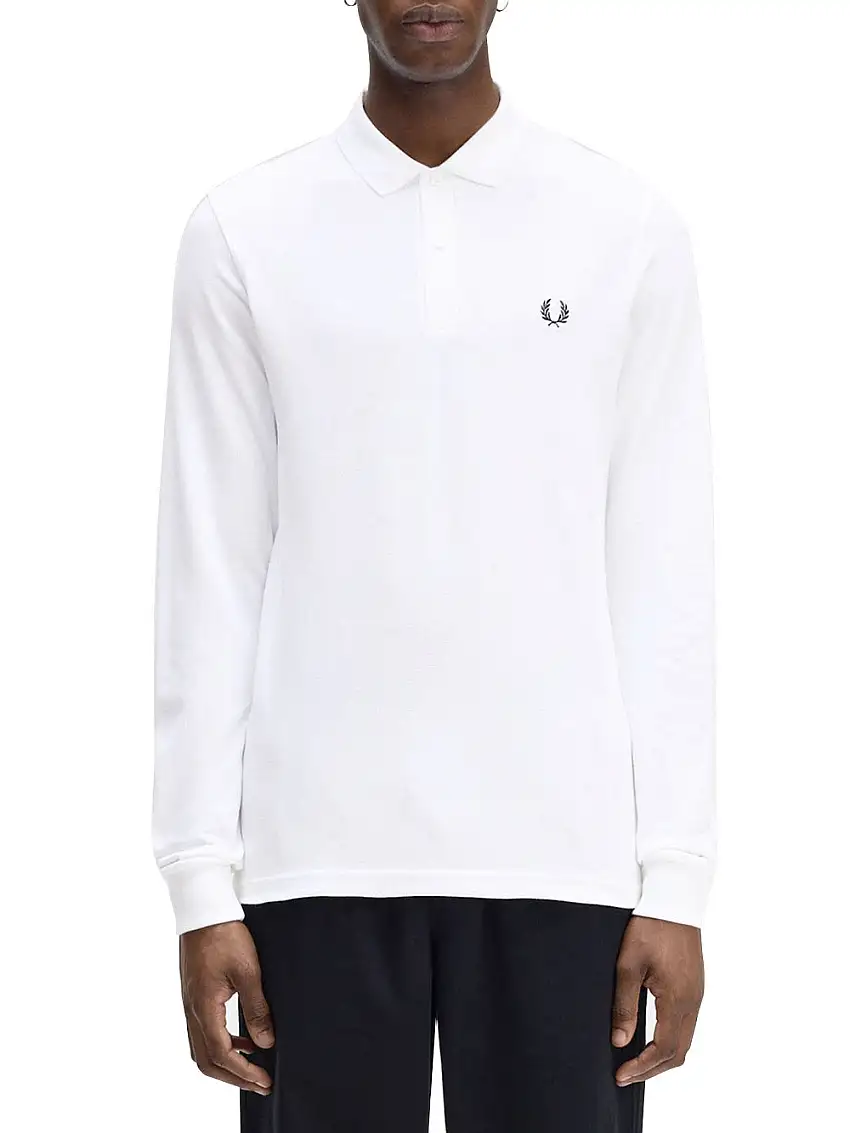 Polo Fred Perry Plain da Uomo - Bianco
