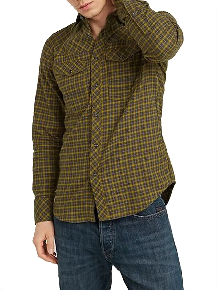 Camicia Casual G-star Dakota Slim da Uomo - Marrone