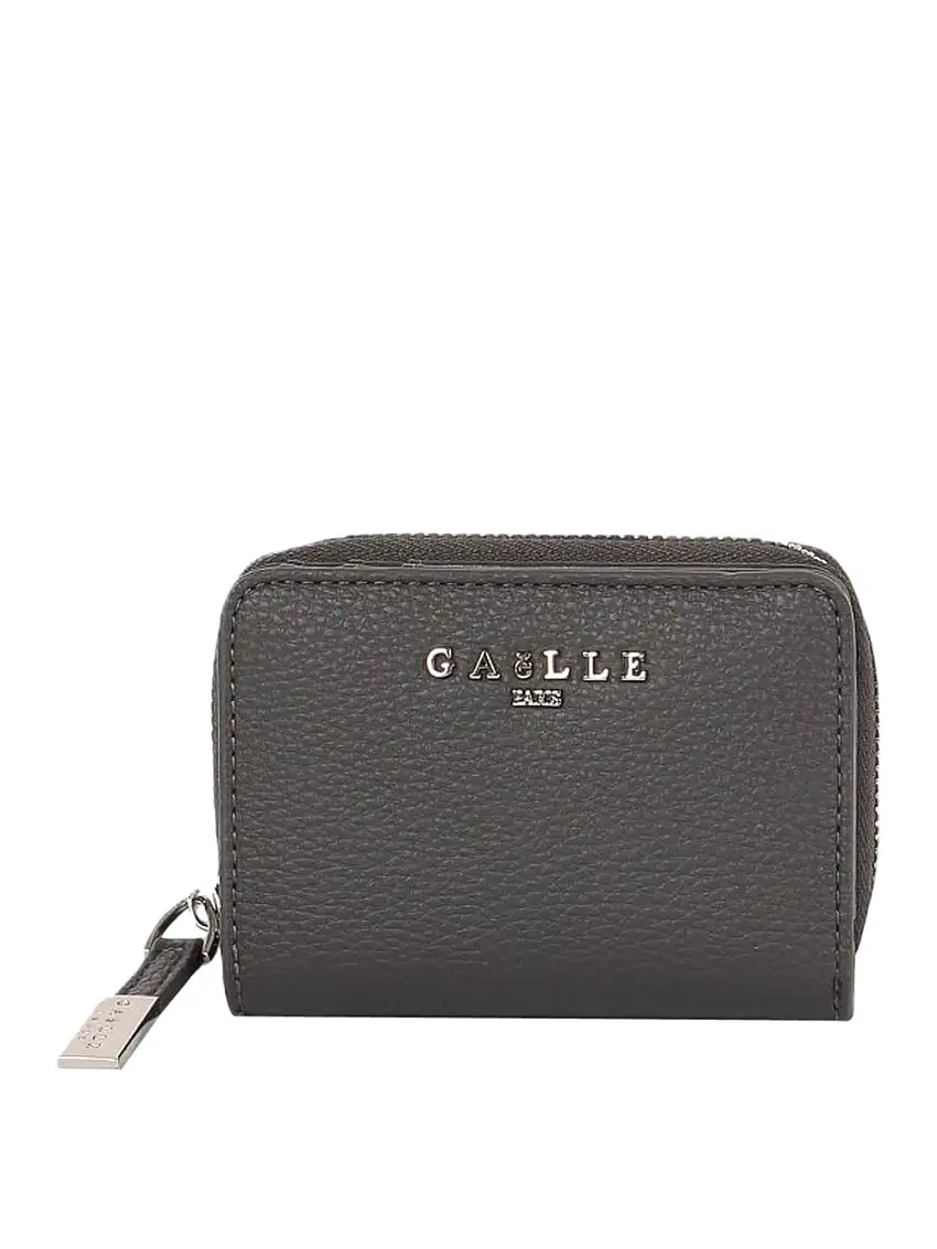 Portafoglio Gaelle Mini Zip Around da Donna - Grigio