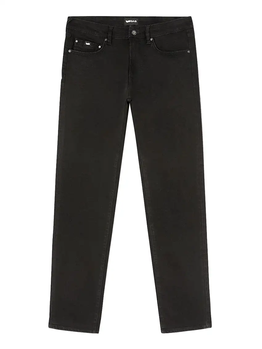 Jeans Slim Gas Comfort 11.75 Oz da Uomo - Nero