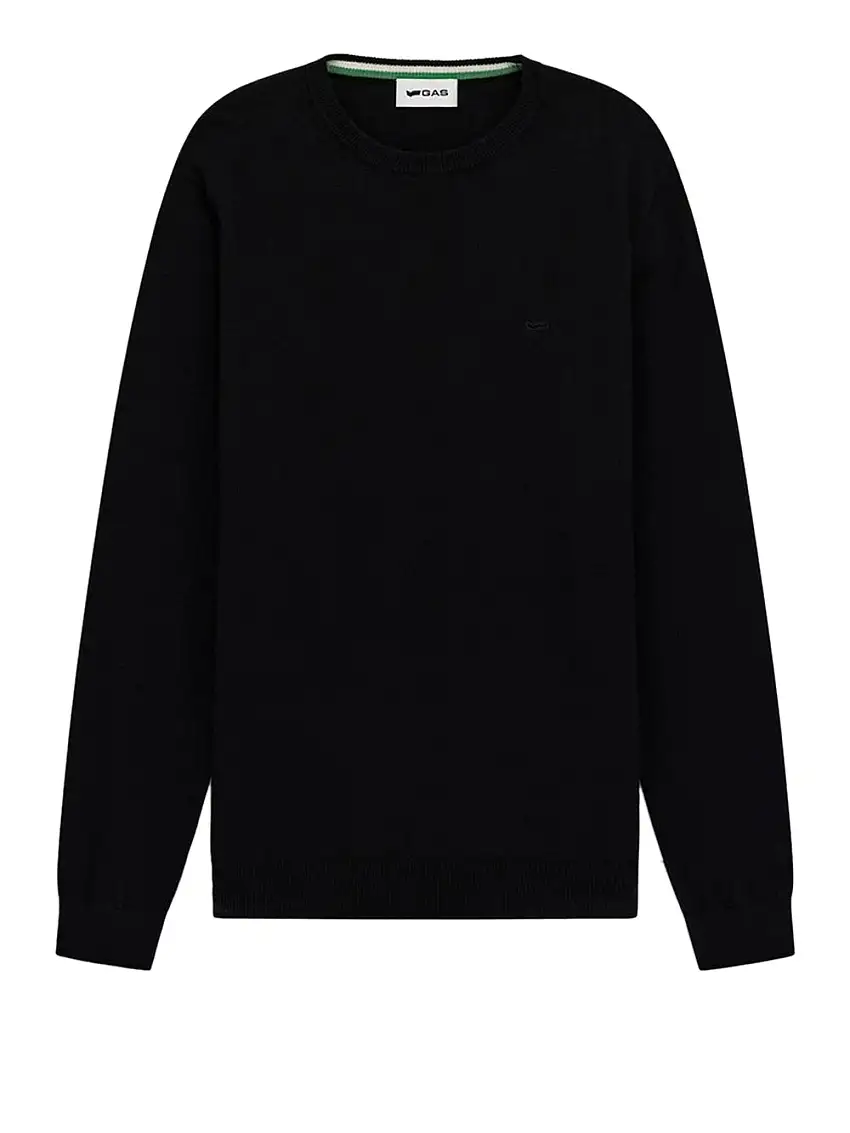 Maglione Gas Cotton Kash da Uomo - Nero