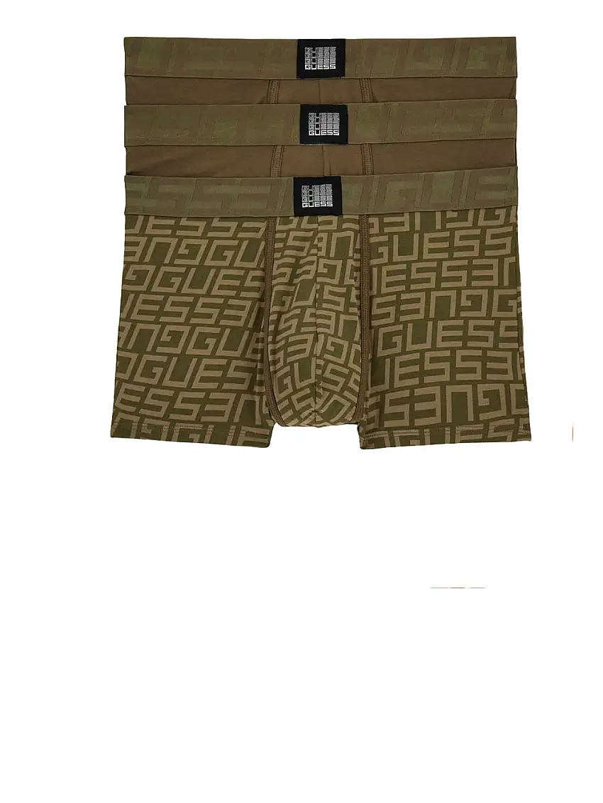 Boxer Guess Idol Trunk Pac da Uomo - Verde
