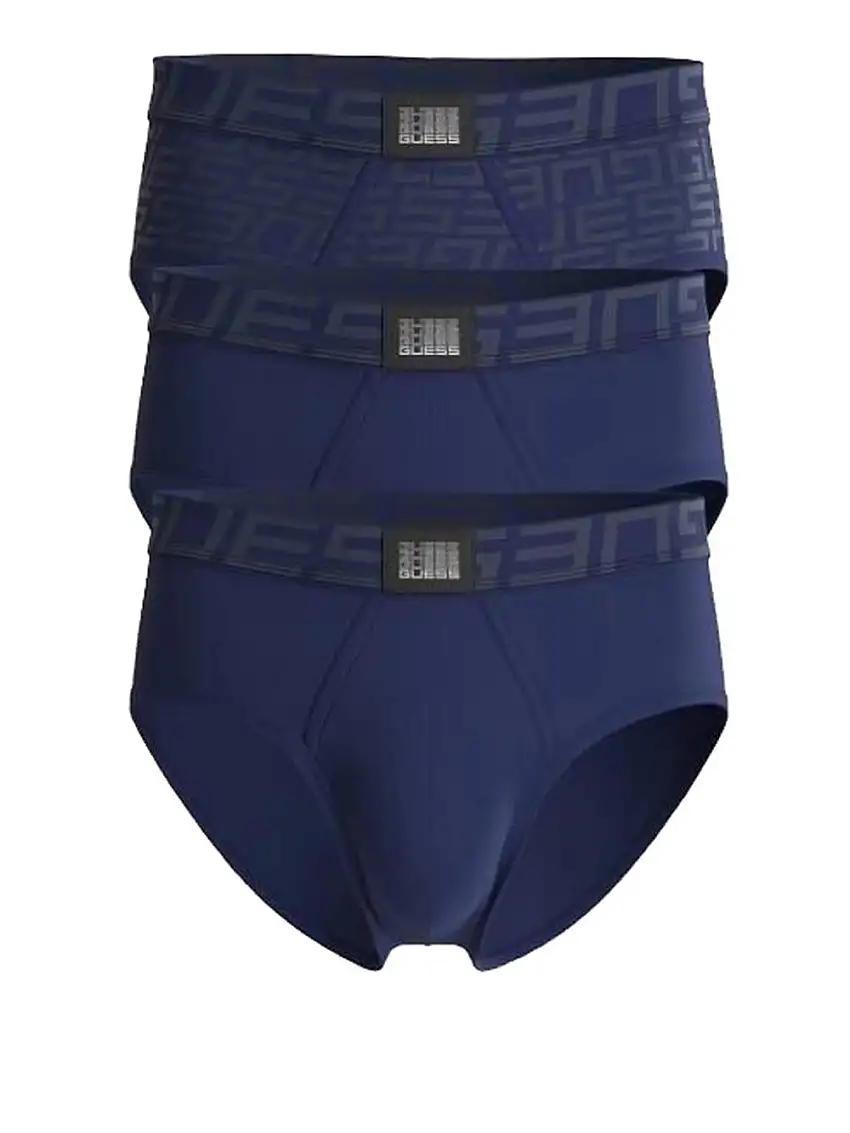 Slip Guess Idol 3 Pack da Uomo - Blu