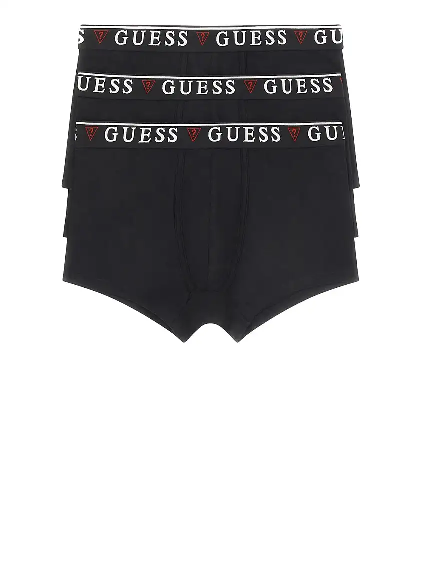 Boxer Guess Brian Hero 3 Pac da Uomo - Nero
