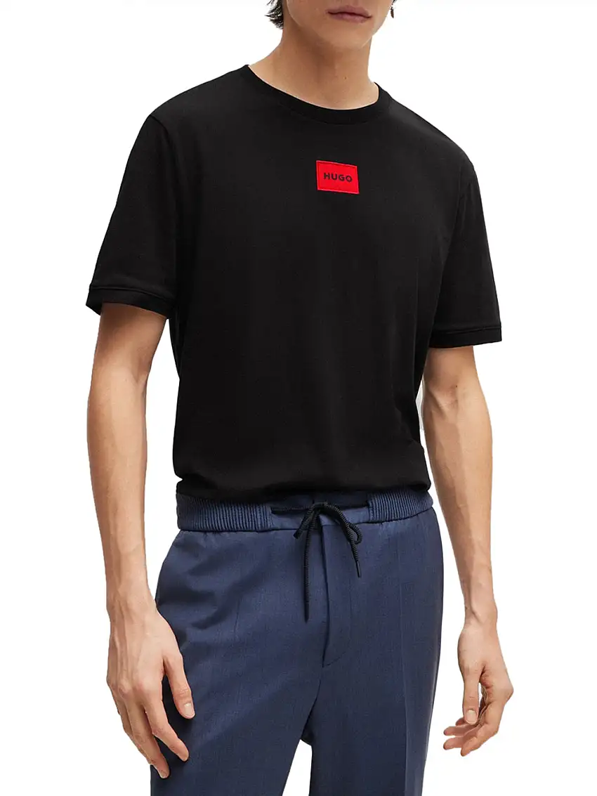 T-shirt Hugo Boss Diragolino da Uomo - Nero