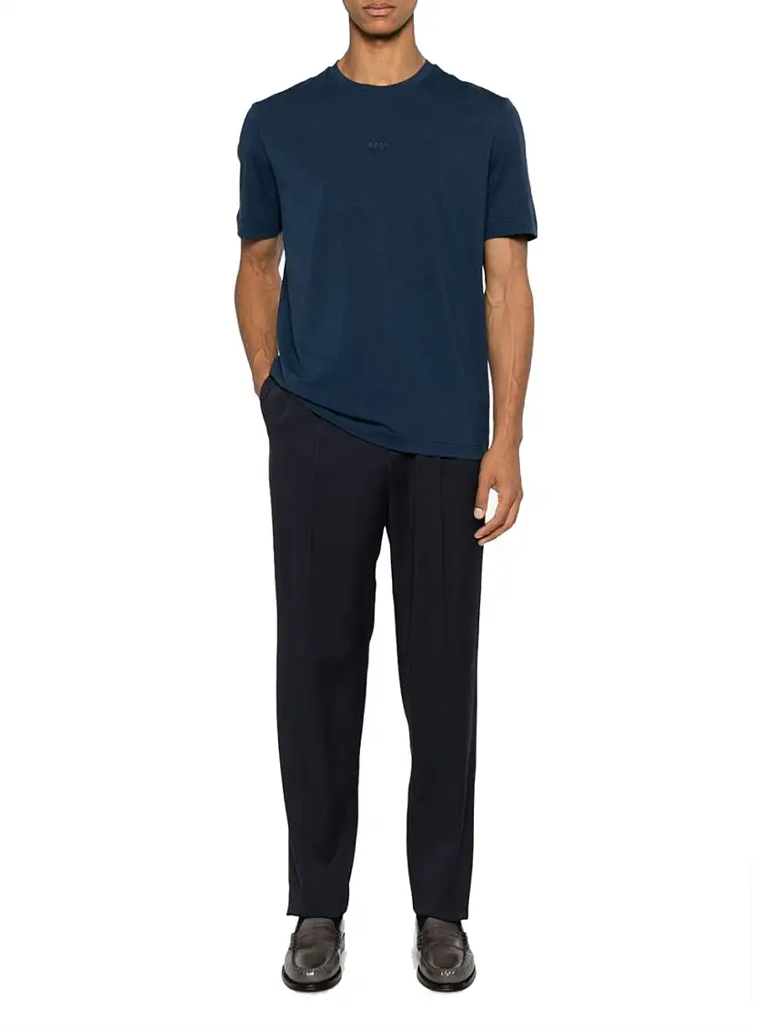 T-shirt Hugo Boss Tchup da Uomo - Blu