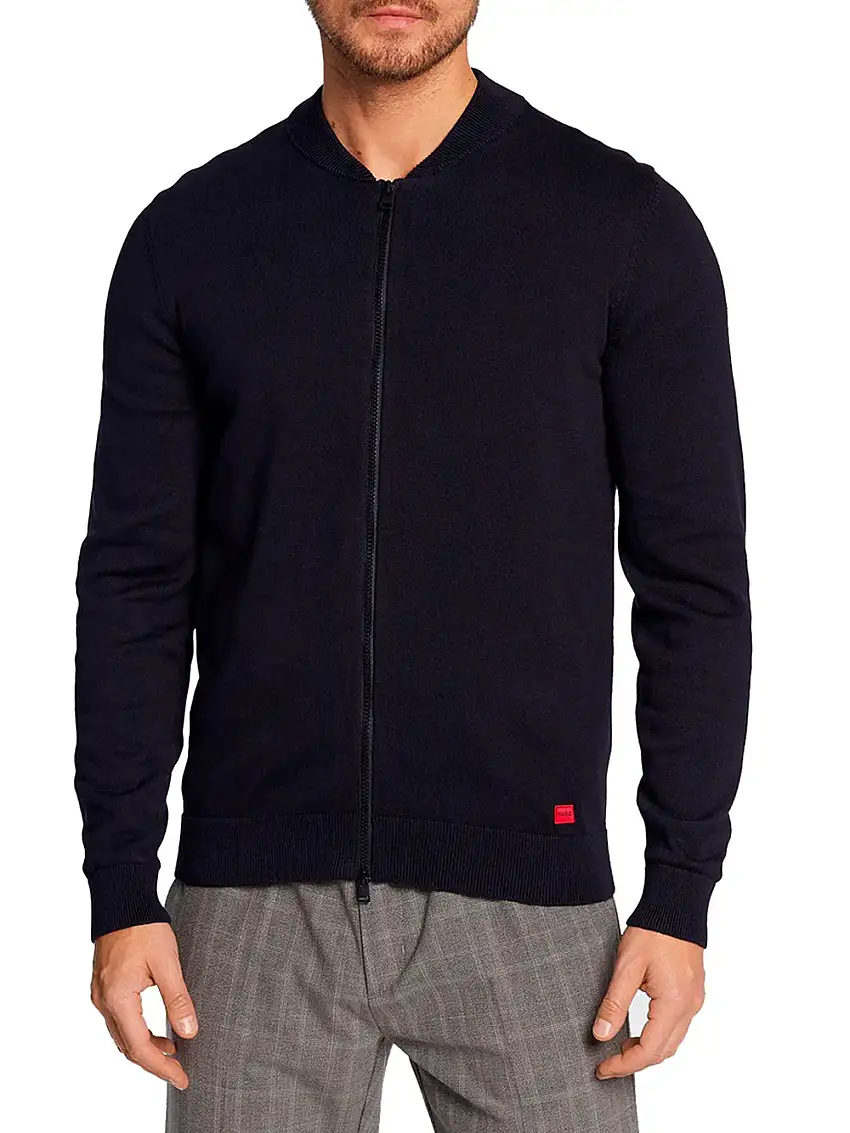 Cardigan Hugo Boss San Jaque da Uomo - Blu