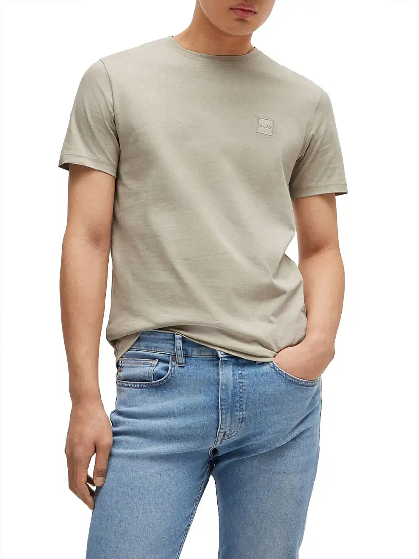 T-shirt Hugo Boss Tales da Uomo - Beige