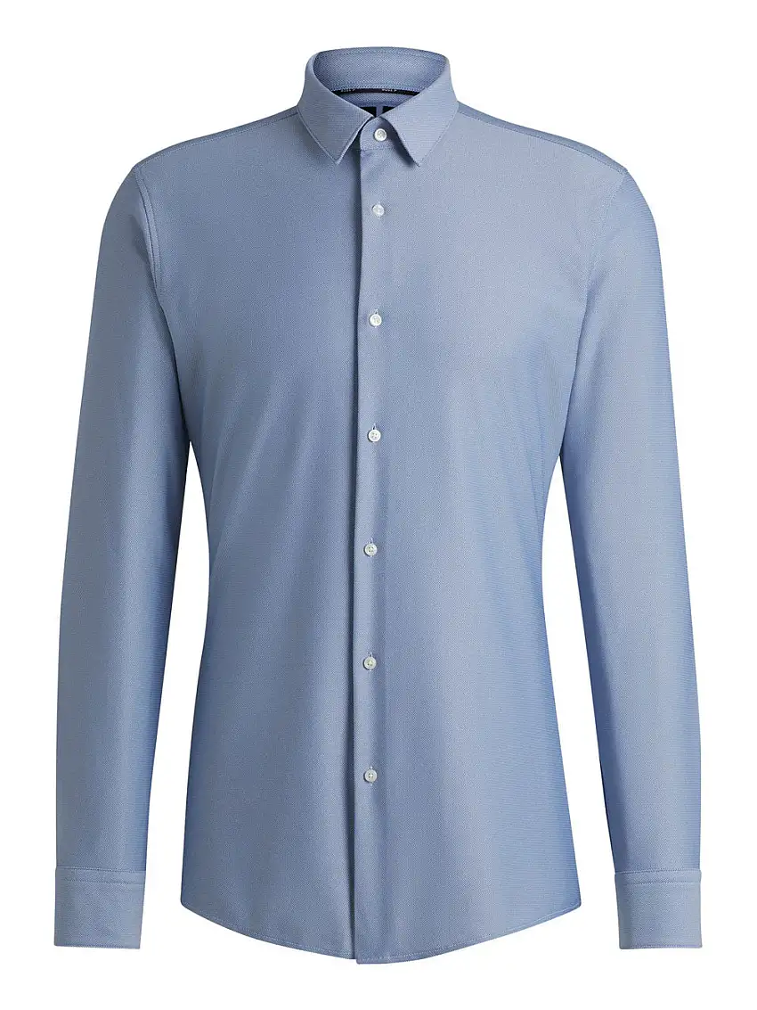 Camicia Casual Hugo Boss Hank da Uomo - Celeste