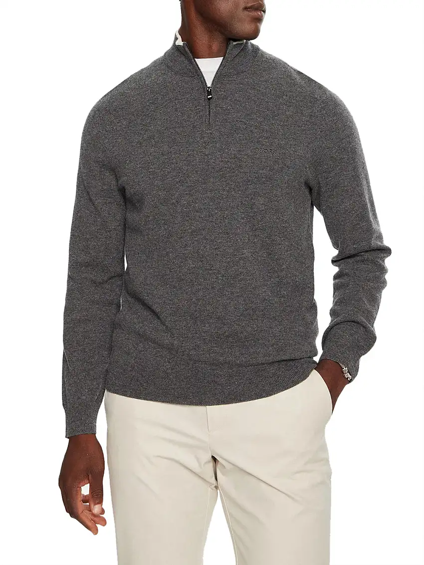 Pullover Hugo Boss Emarlo da Uomo - Grigio