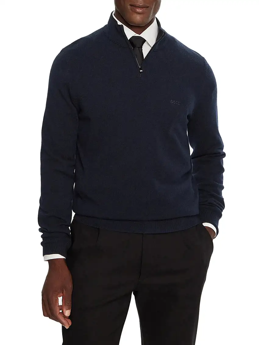 Pullover Hugo Boss Emarlo da Uomo - Blu