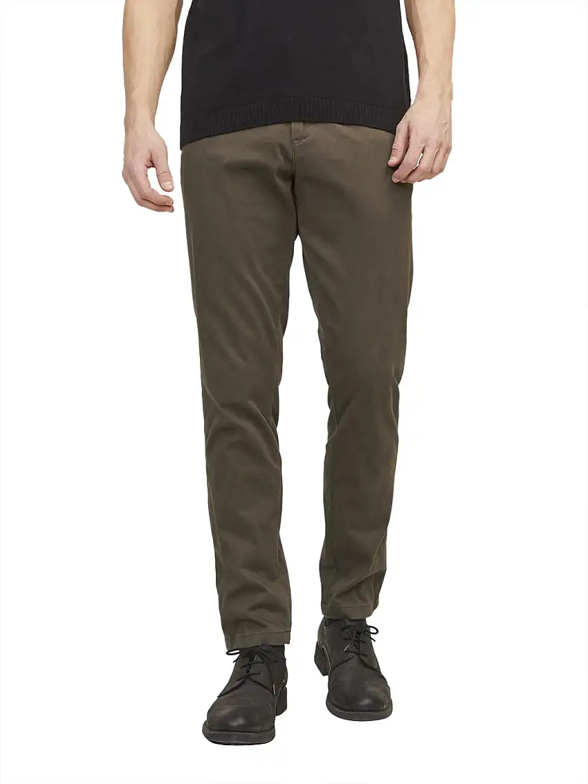 Pantalone Chino Jack e Jones Tmarco Bowie da Uomo - Marrone