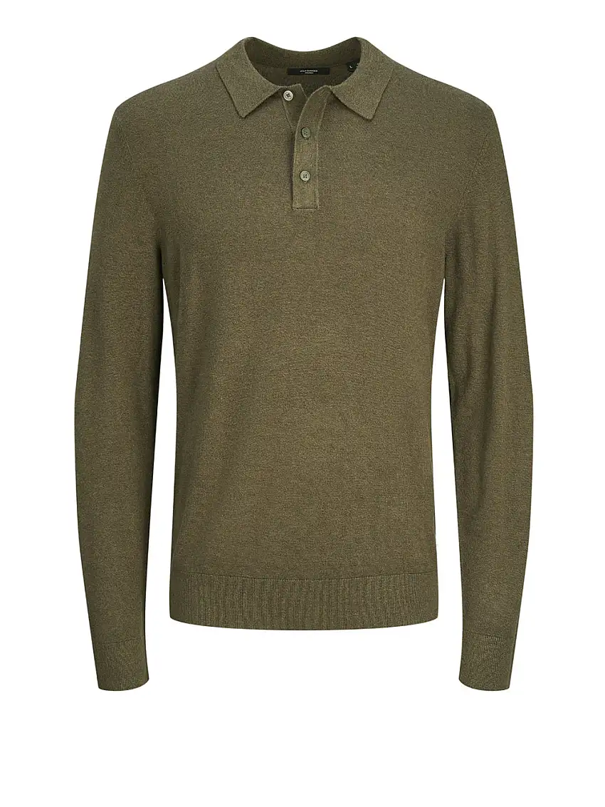Polo Jack e Jones Blawilliam Knit da Uomo - Verde