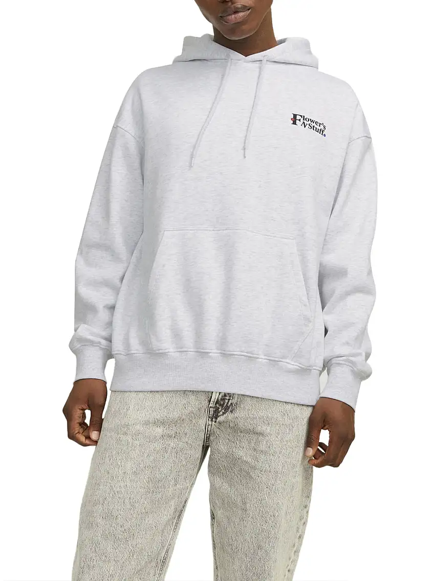 Felpa Cappuccio Jack e Jones da Uomo - Grigio