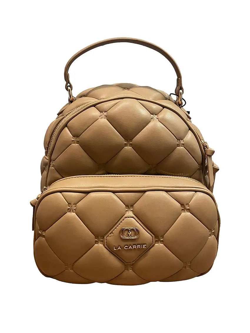 Zaino La Carrie Trapuntato da Donna - Beige