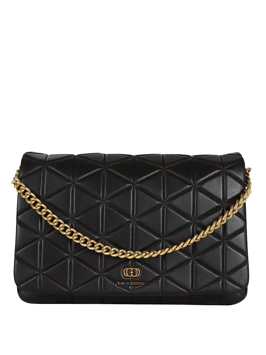 Borsa a Tracolla La Carrie Stich E Spoon Triple da Donna - Nero