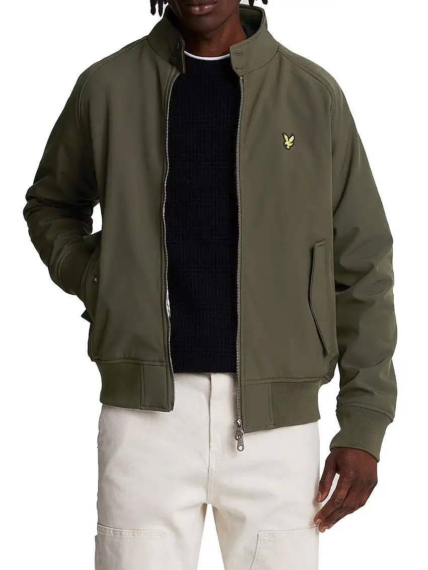 Giubbino Lyle & Scott Softshell Harrington da Uomo - Verde