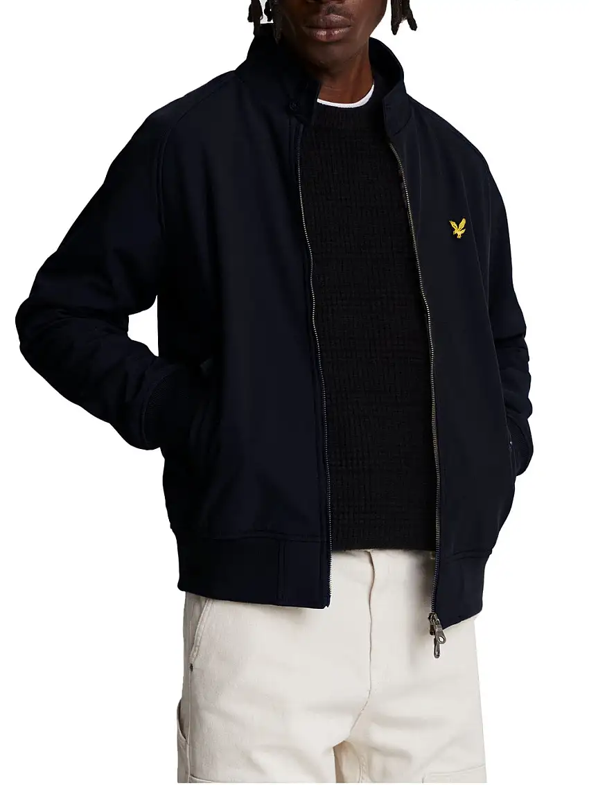 Giubbino Lyle & Scott Softshell Harrington da Uomo - Nero
