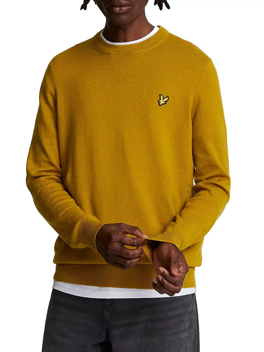 Maglione Lyle & Scott Merino Crew Neck da Uomo -