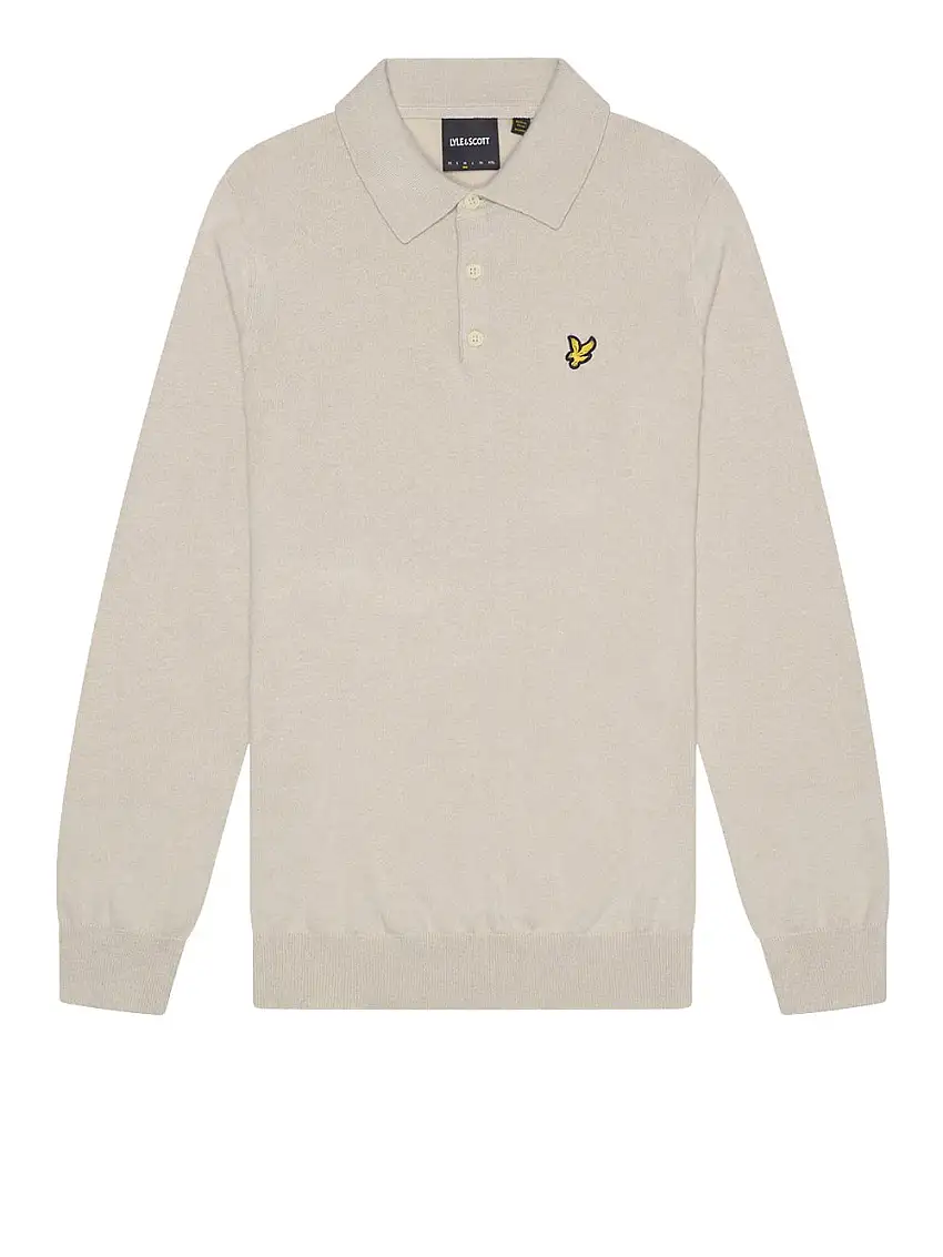 Polo Lyle & Scott Cotton Merino da Uomo - Avorio