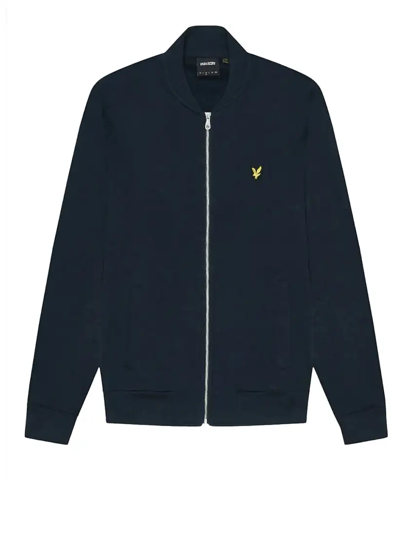 Felpa Zip Lyle & Scott Jersey da Uomo - Blu