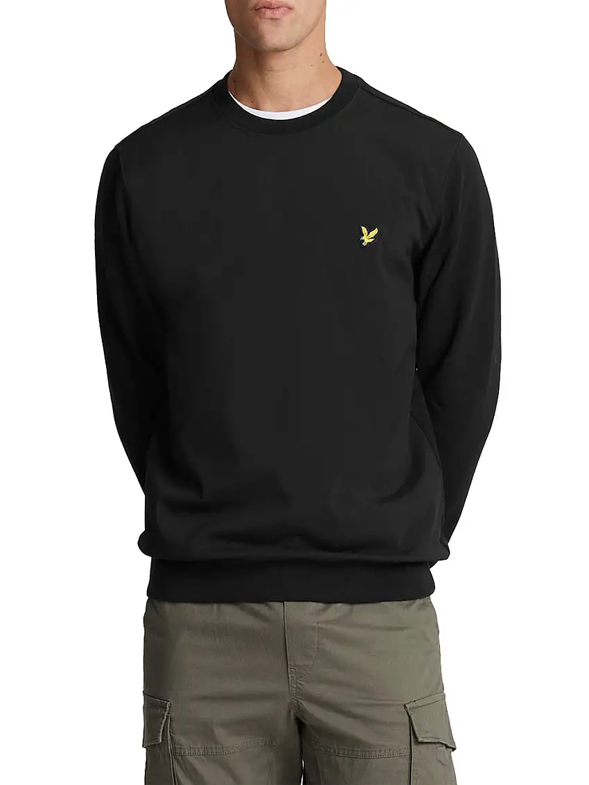 Felpa Lyle & Scott Hybrid da Uomo - Nero