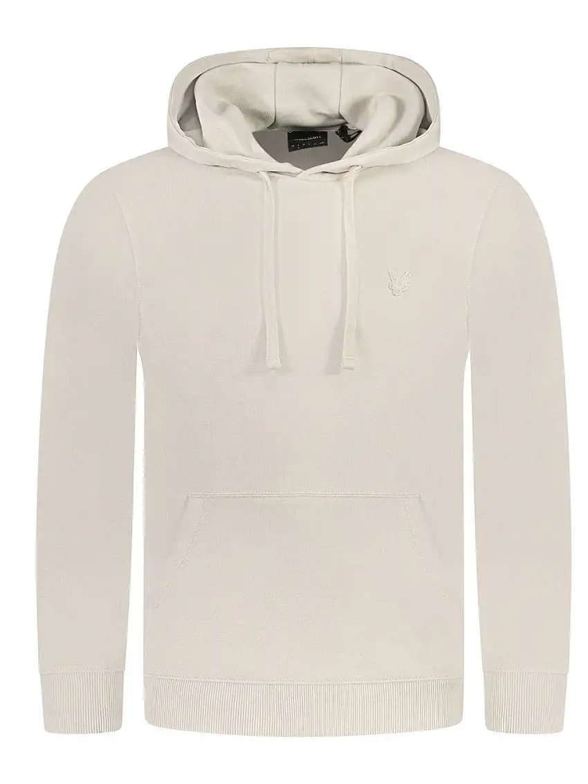 Felpa Cappuccio Lyle & Scott Tonal Eagle da Uomo - Avorio