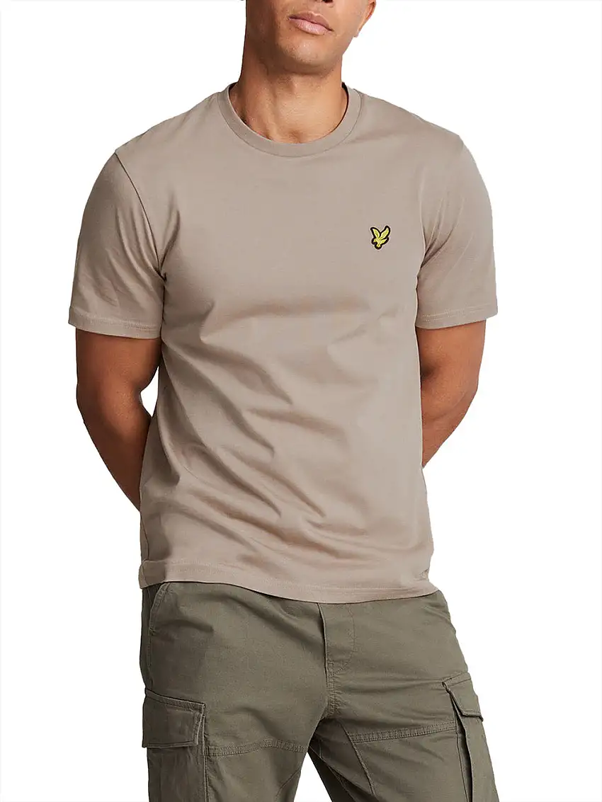T-shirt Lyle & Scott Plain da Uomo - Beige