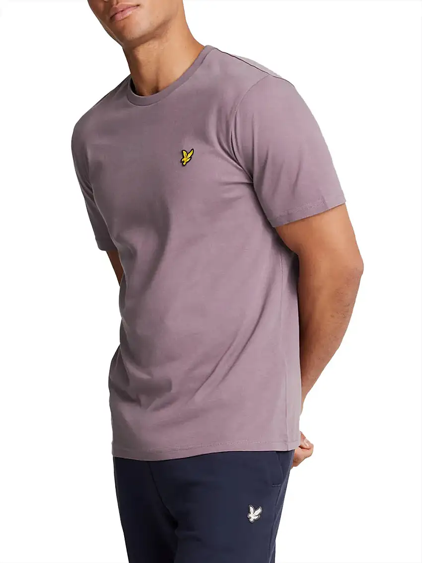 T-shirt Lyle & Scott Plain da Uomo - Viola