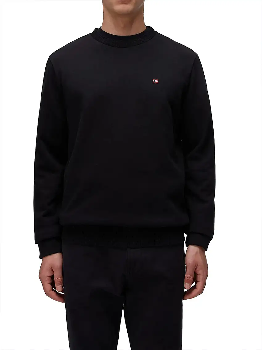 Felpa Napapijri Balis Crew da Uomo - Nero