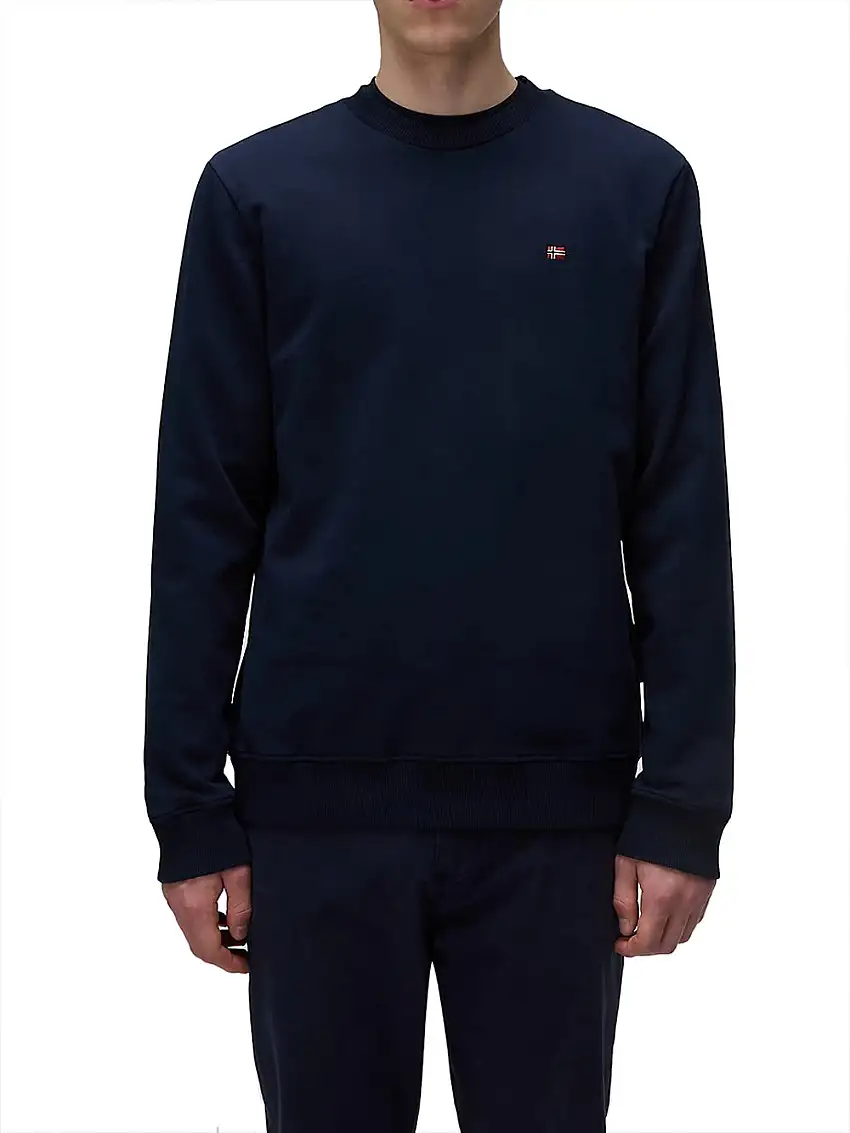 Felpa Napapijri Balis Crew da Uomo - Blu